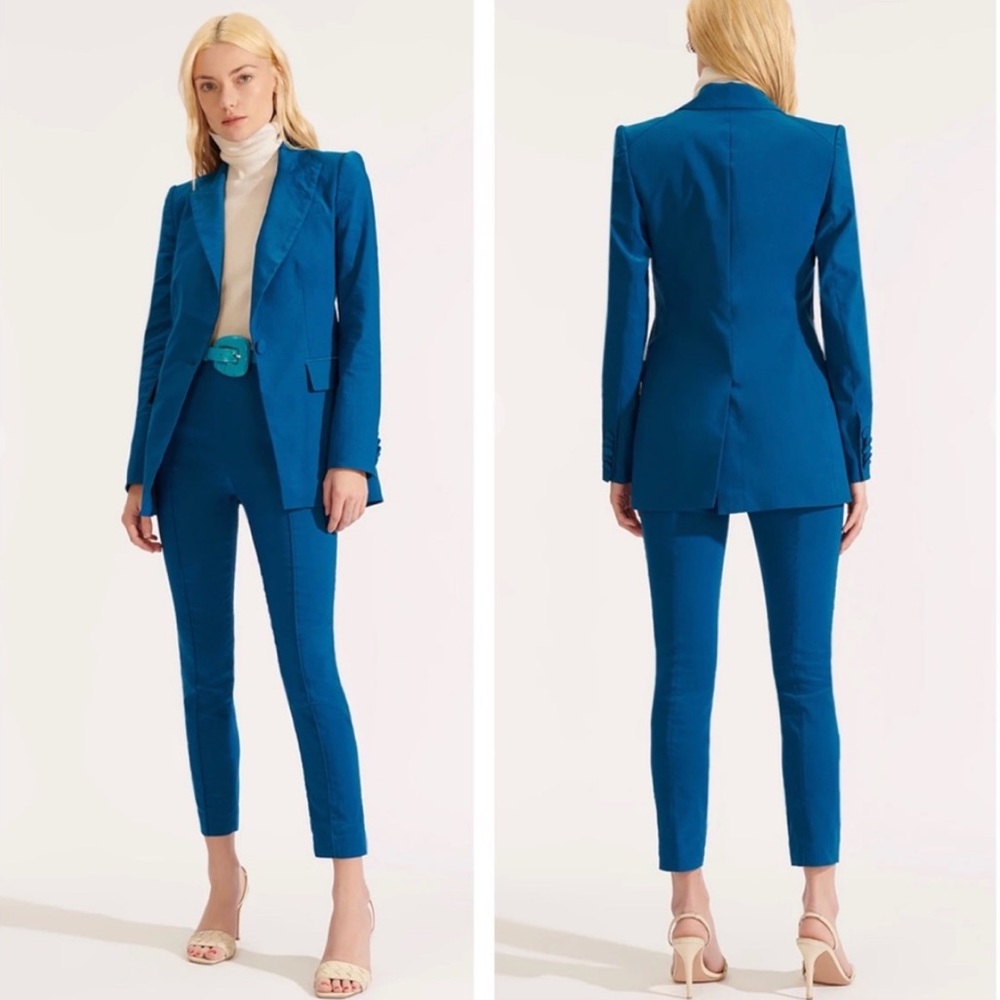 VERONICA BEARD Long and Lean Dickey Blazer Jacket, Cerulean, Size 2, NWT